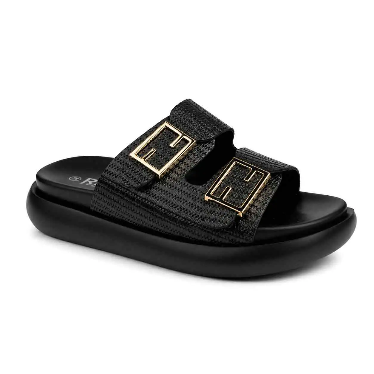 Sandale Compense pour femme 8099-2 noir